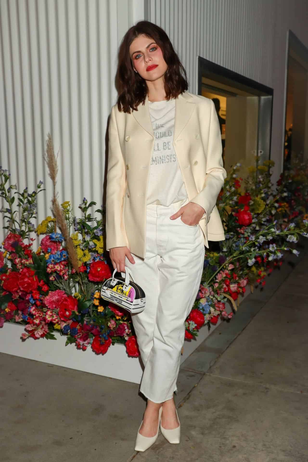 Alexandra Daddario Wowed at the Miss Dior Millefiori Garden Event in LA