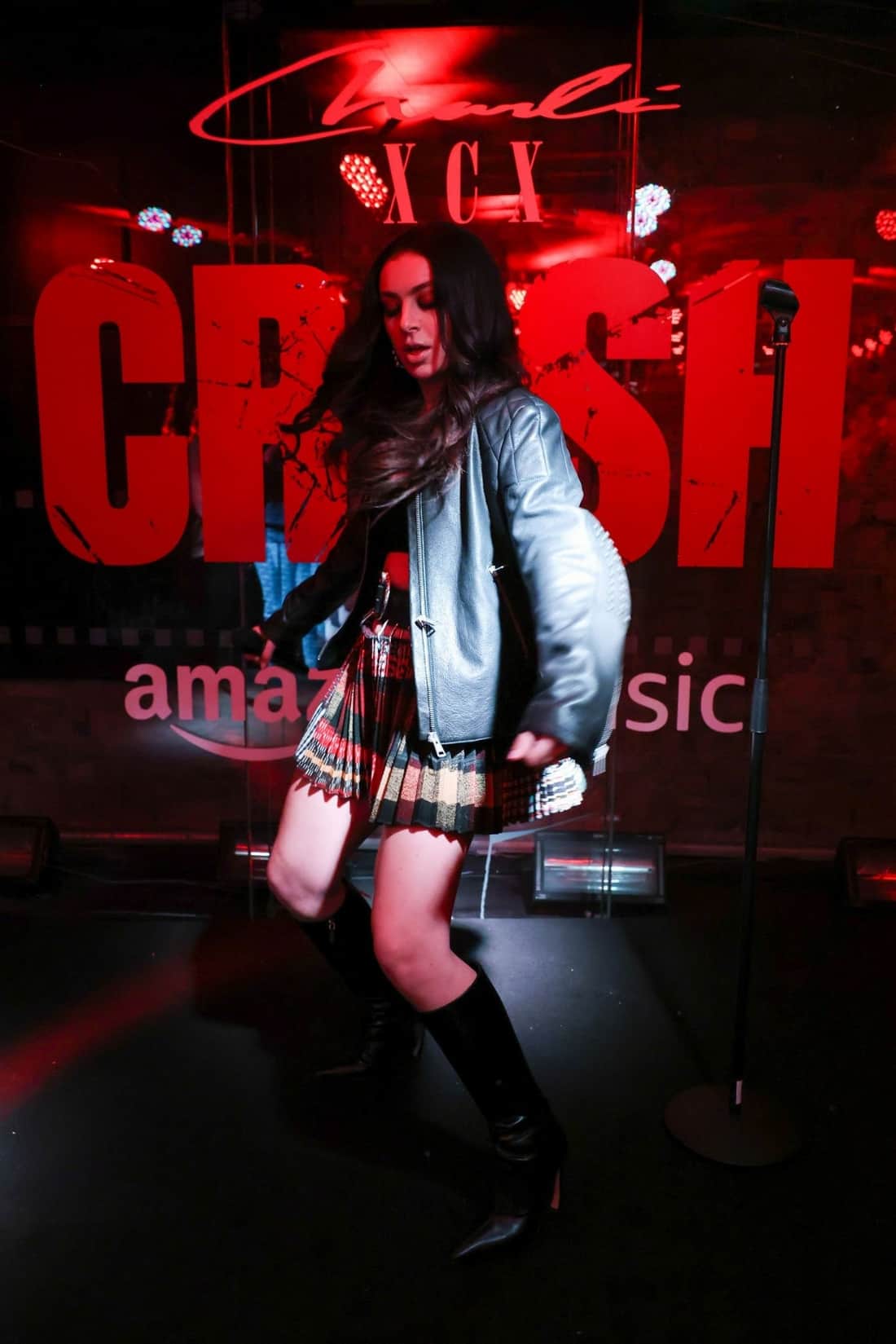 Charli XCX Wore a Crop Top and Mini Skirt at Her Crash Album Launch Party
