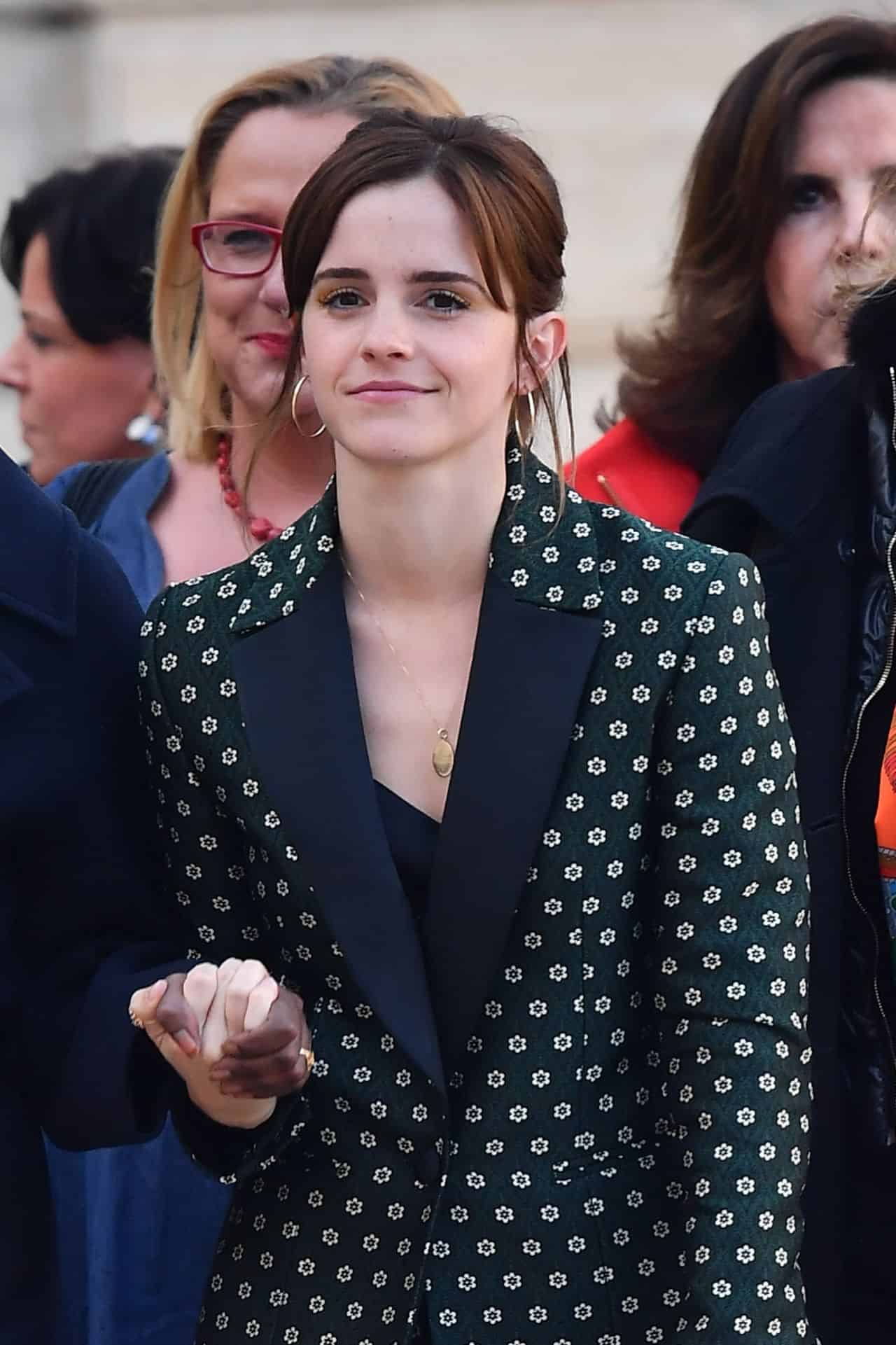 Emma Watson Stuns in a Pantsuit at the G7 Gender Equality Advisory Council