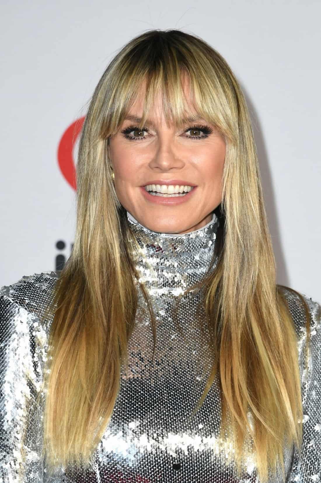 Heidi Klum Wore a Sparkly Silver Dress at the 2022 iHeartRadio Music Awards