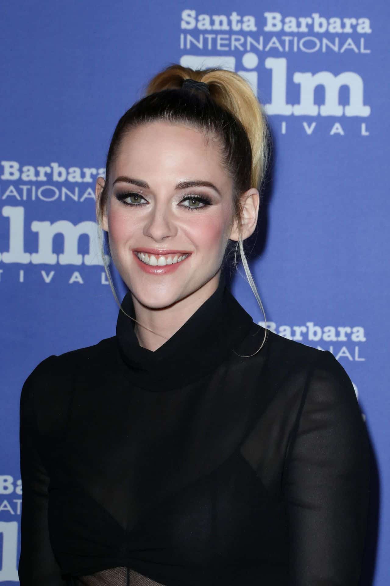 Kristen Stewart Looked Incredible in a Sheer Black Dress at the 2022 SBIFF