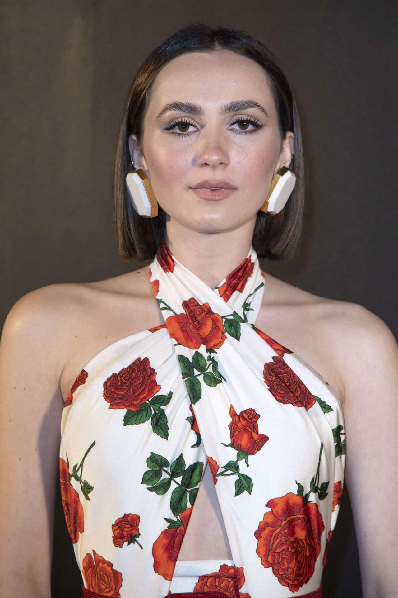 Maude Apatow Wore Jaw-Dropping Floral Jumpsuit at Saint Laurent's PFW Show