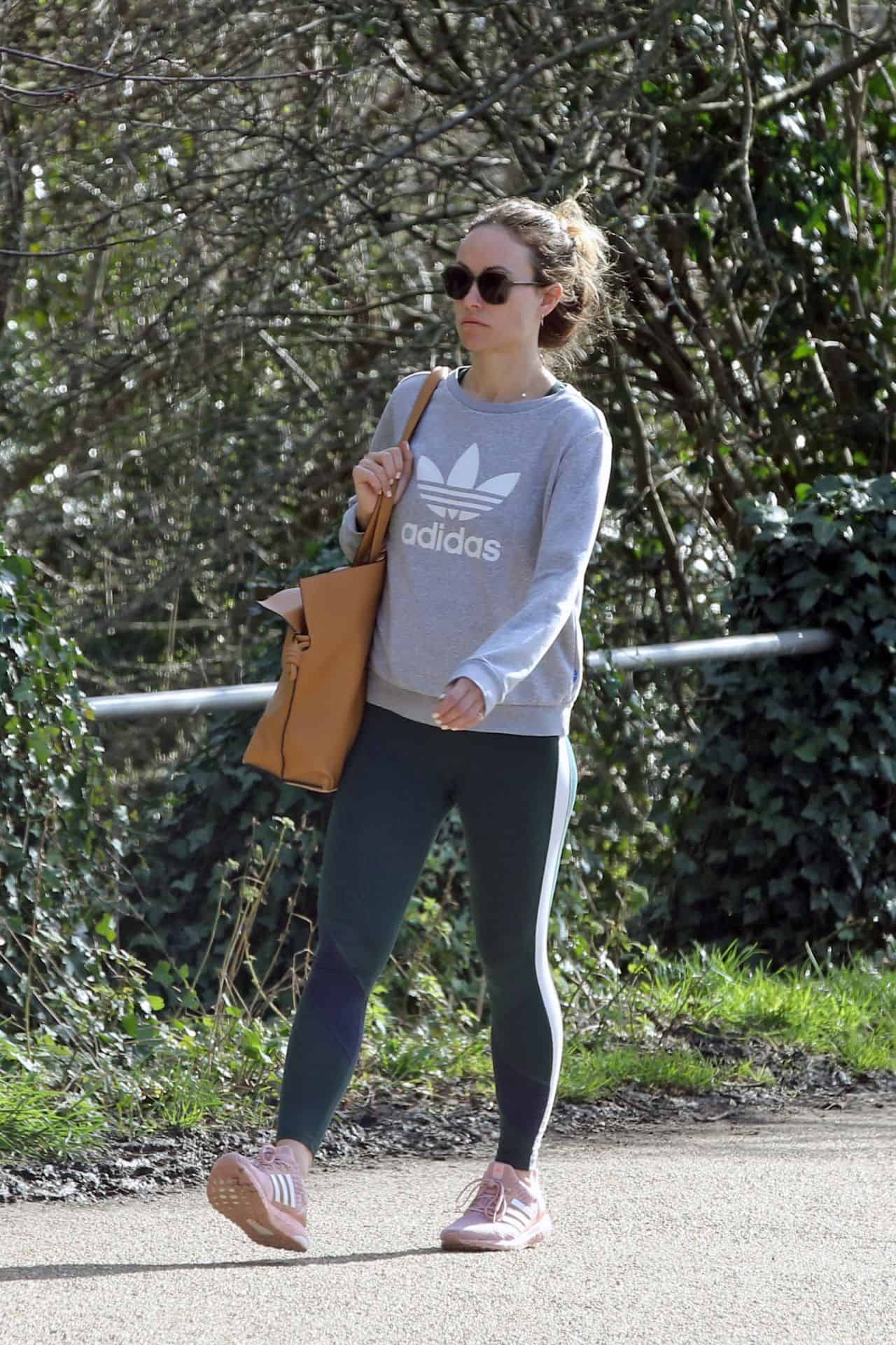 Olivia Wilde Looking Casual as She Enjoys a Solo Walk in Hampstead, UK