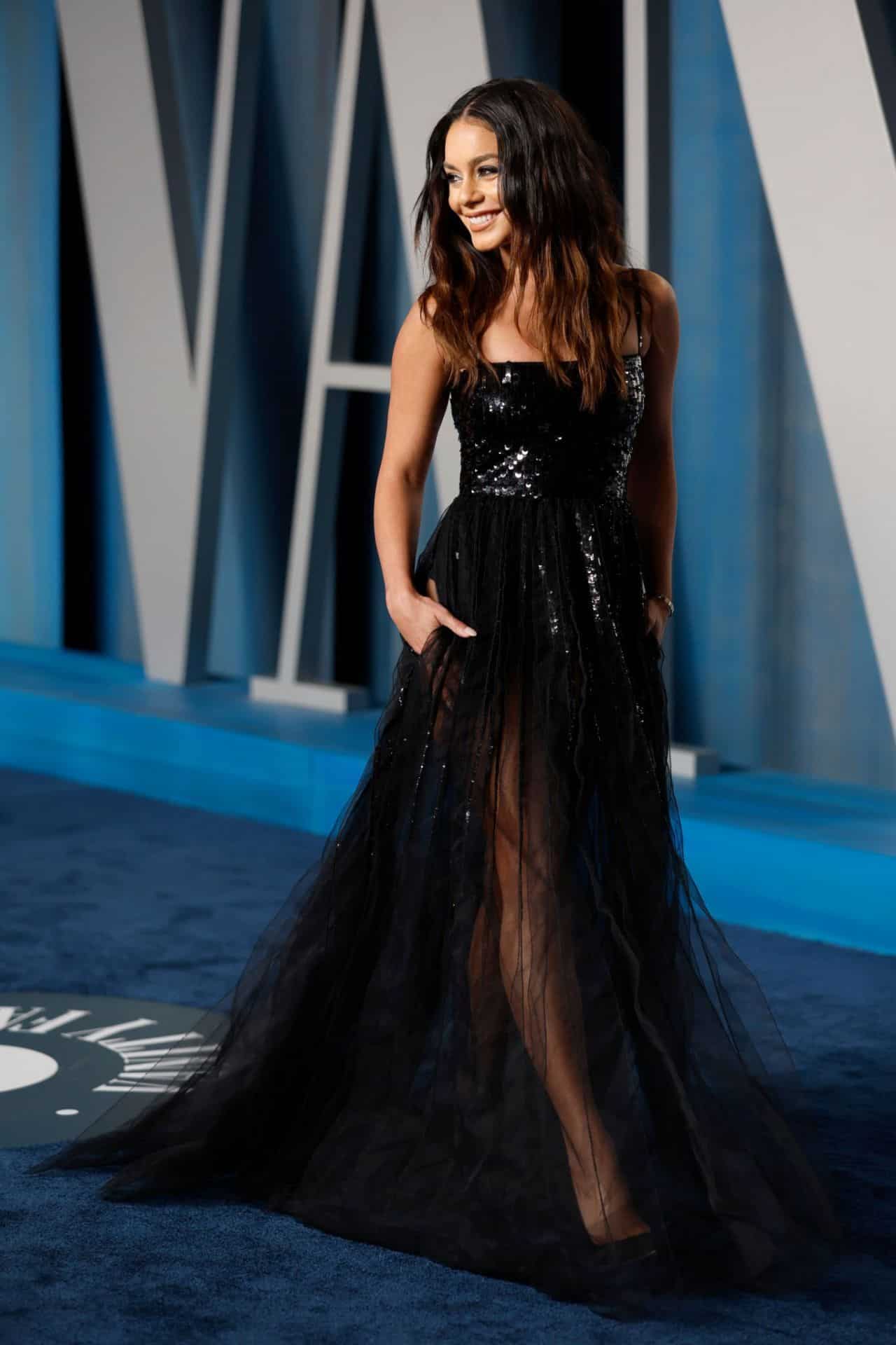 Vanessa Hudgens Looked Glorious in a Sheer Dress at the 2022 Oscars