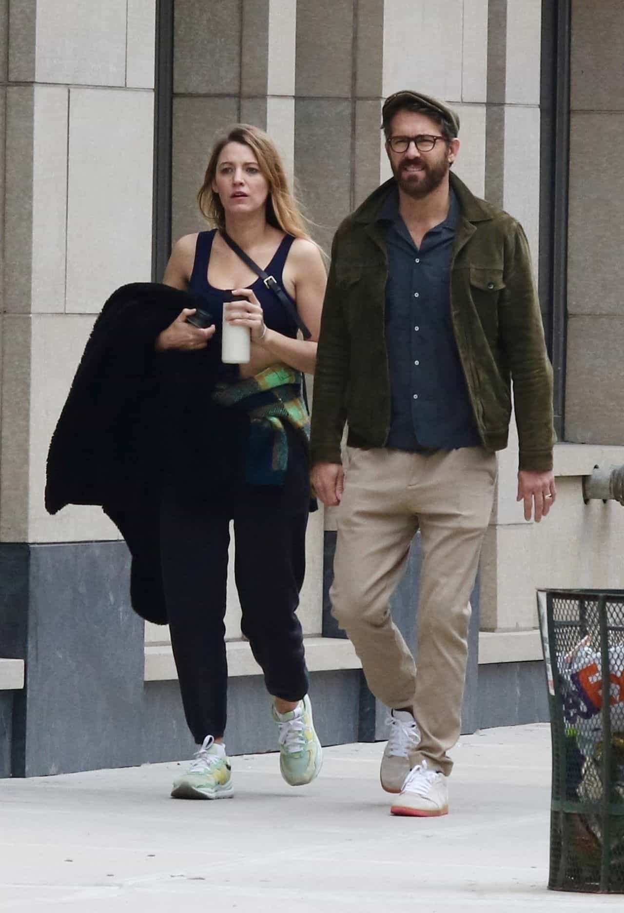 Blake Lively Wore a Sports Bra as She Walked with Ryan Reynolds After Gym