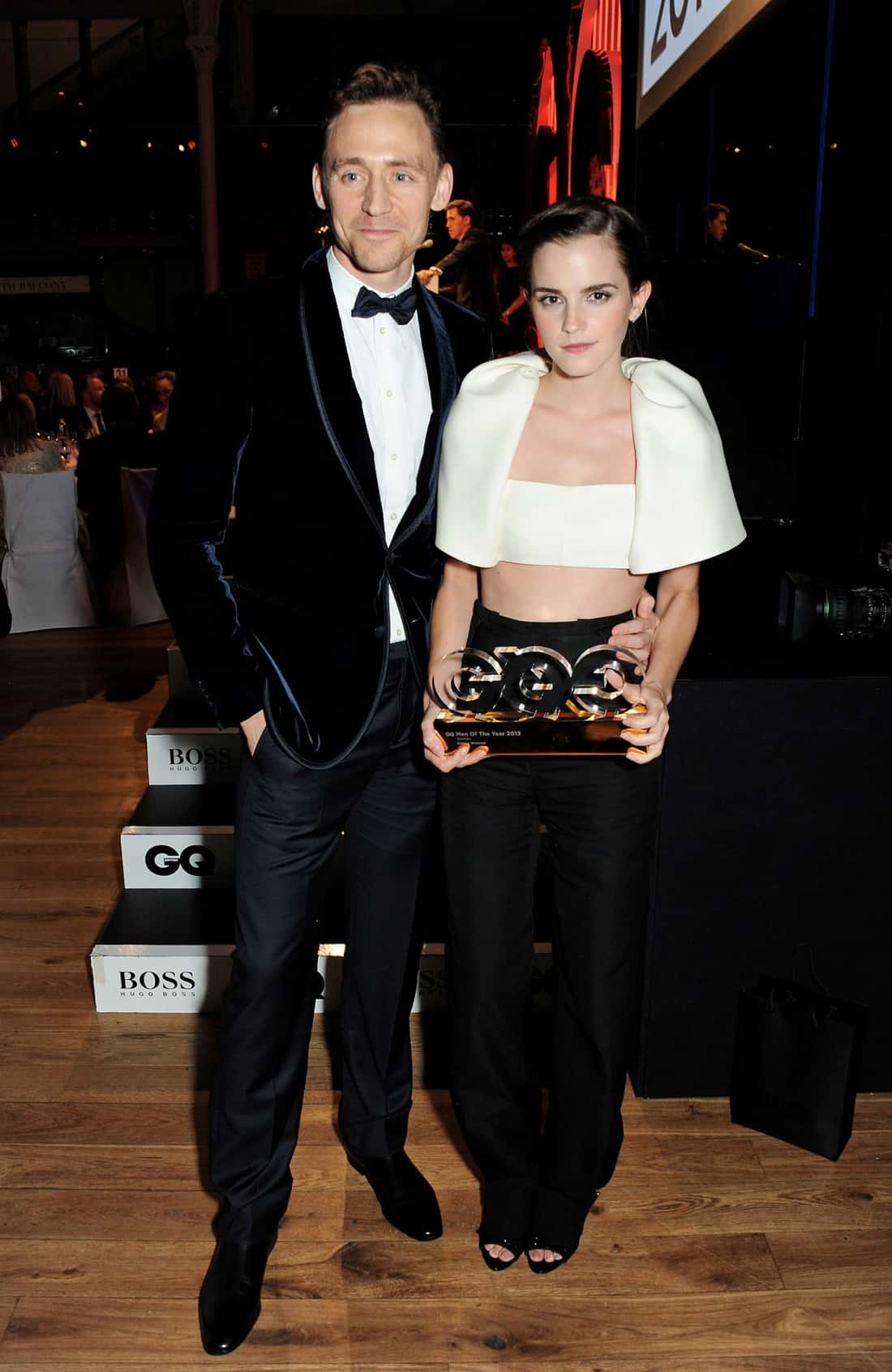 Emma Watson Stuns in White Crop Top at GQ Men of the Year Awards