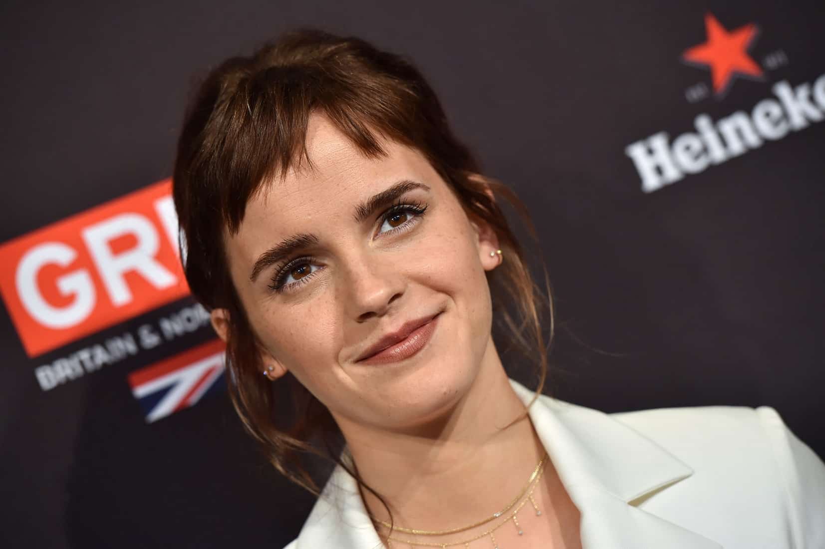 Emma Watson Wore a Glamorous Osman Suit at BAFTA Tea Party in Los Angeles