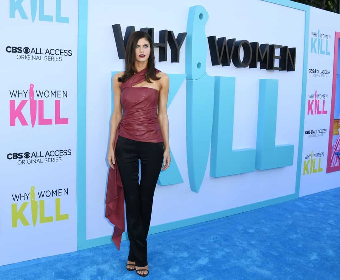 Alexandra Daddario in a Leather Top at the "Why Women Kill" Premiere
