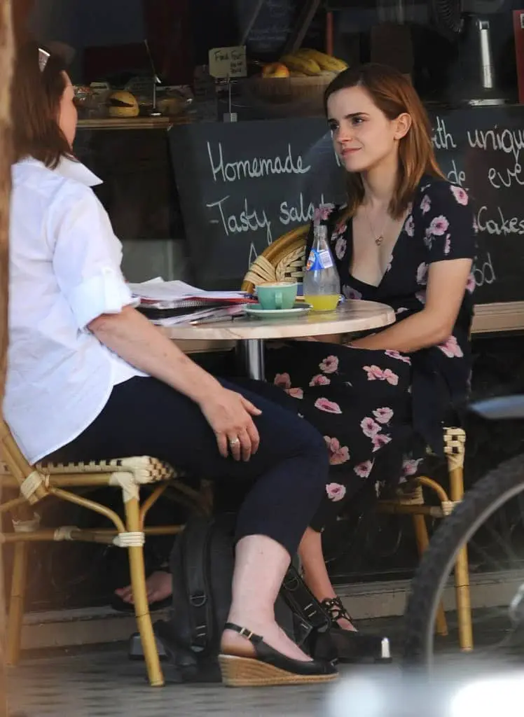 Emma Watson Wore a Stunning Maxi Dress on a Coffee Date with her Friend