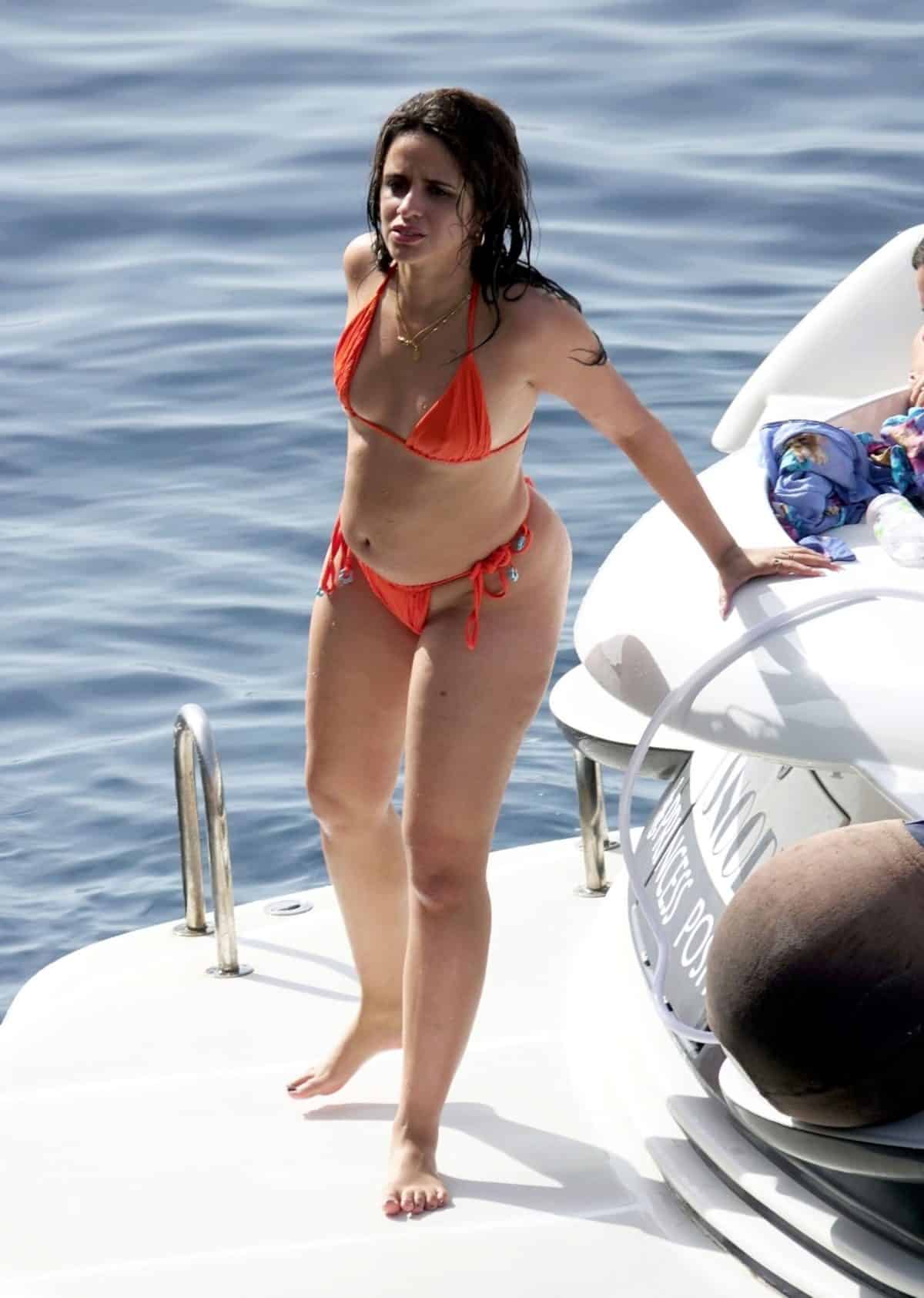 Camila Cabello Wears an Orange Bikini During her Idyllic Italian Vacation