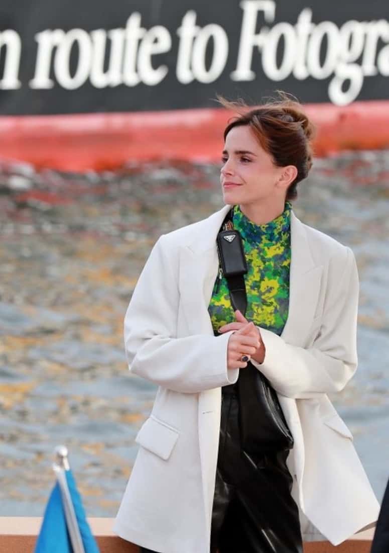 Emma Watson Arrives in Style at the “Brilliant Minds” Event in Stockholm