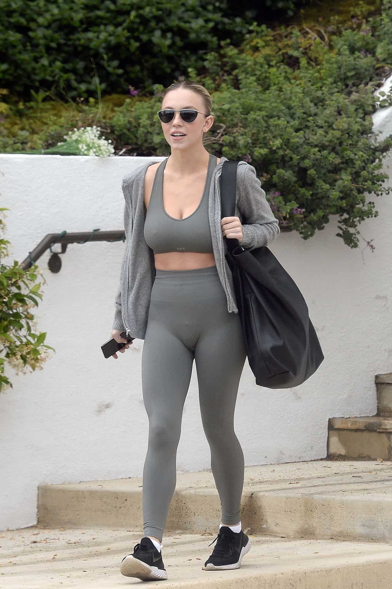 Sydney Sweeney Displays her Athletic Figure while Leaving the Gym in LA