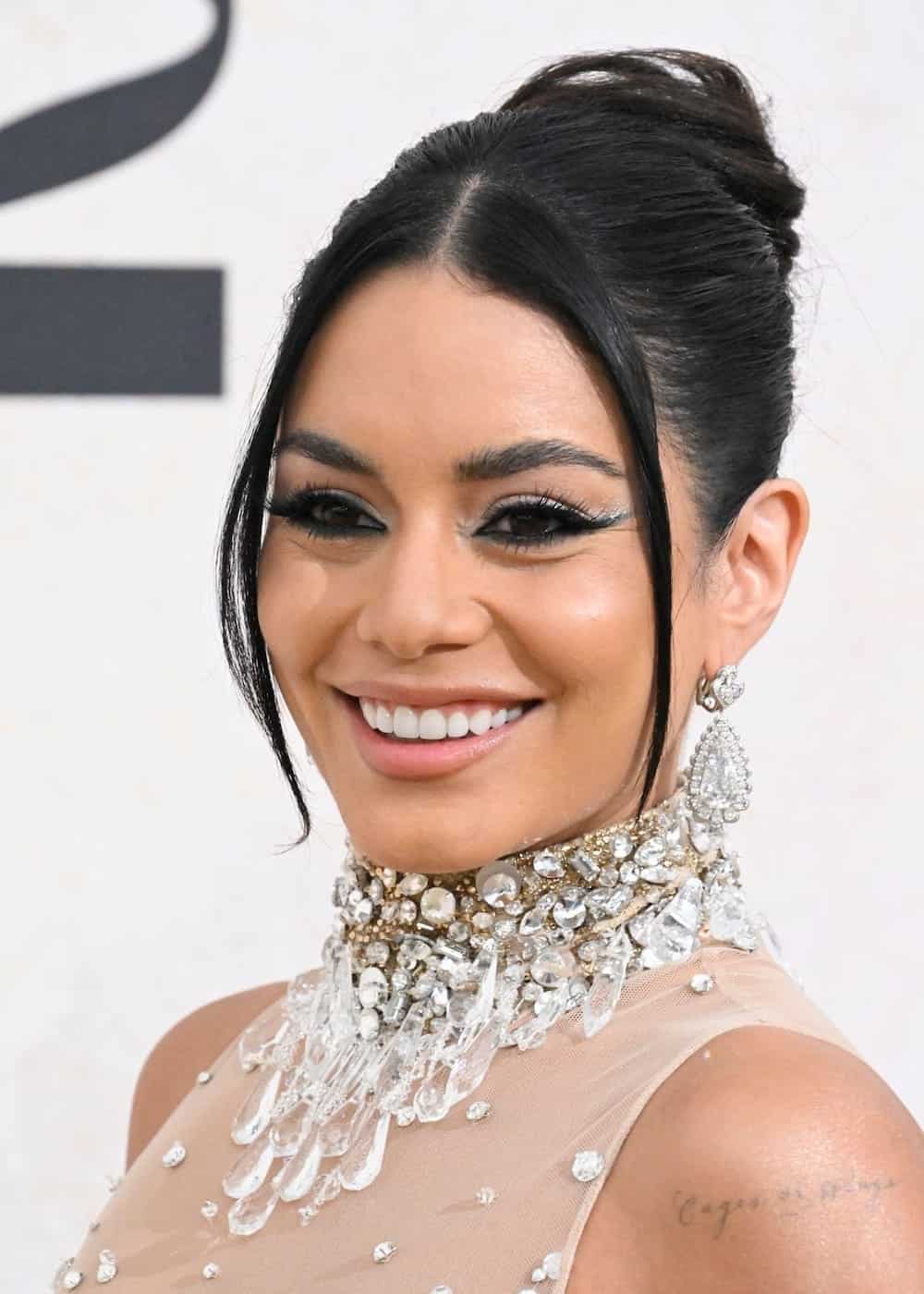 Vanessa Hudgens Dazzles in a Gold Dress at the Cannes 2022 amfAR Gala