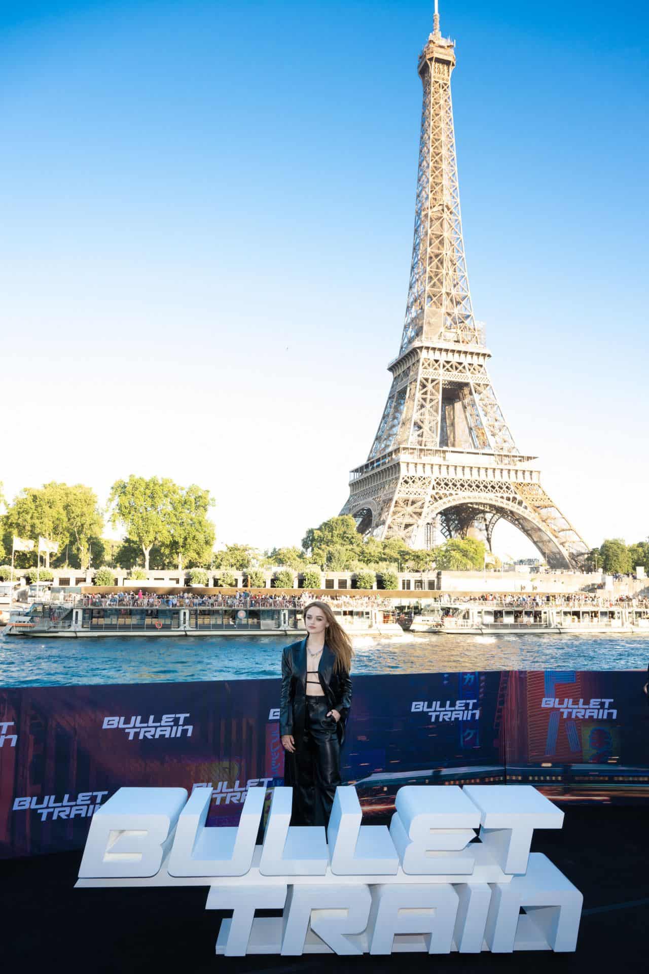 Joey King Wows in Cut-Out Bra Top at the "Bullet Train" Photocall in Paris