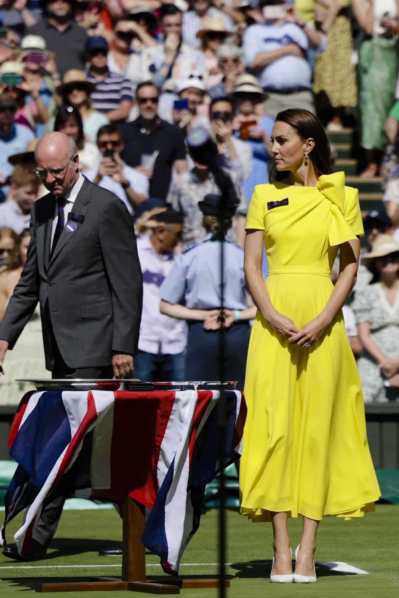 Kate Middleton Looks Amazing in Yellow Dress at the Wimbledon Women's Final