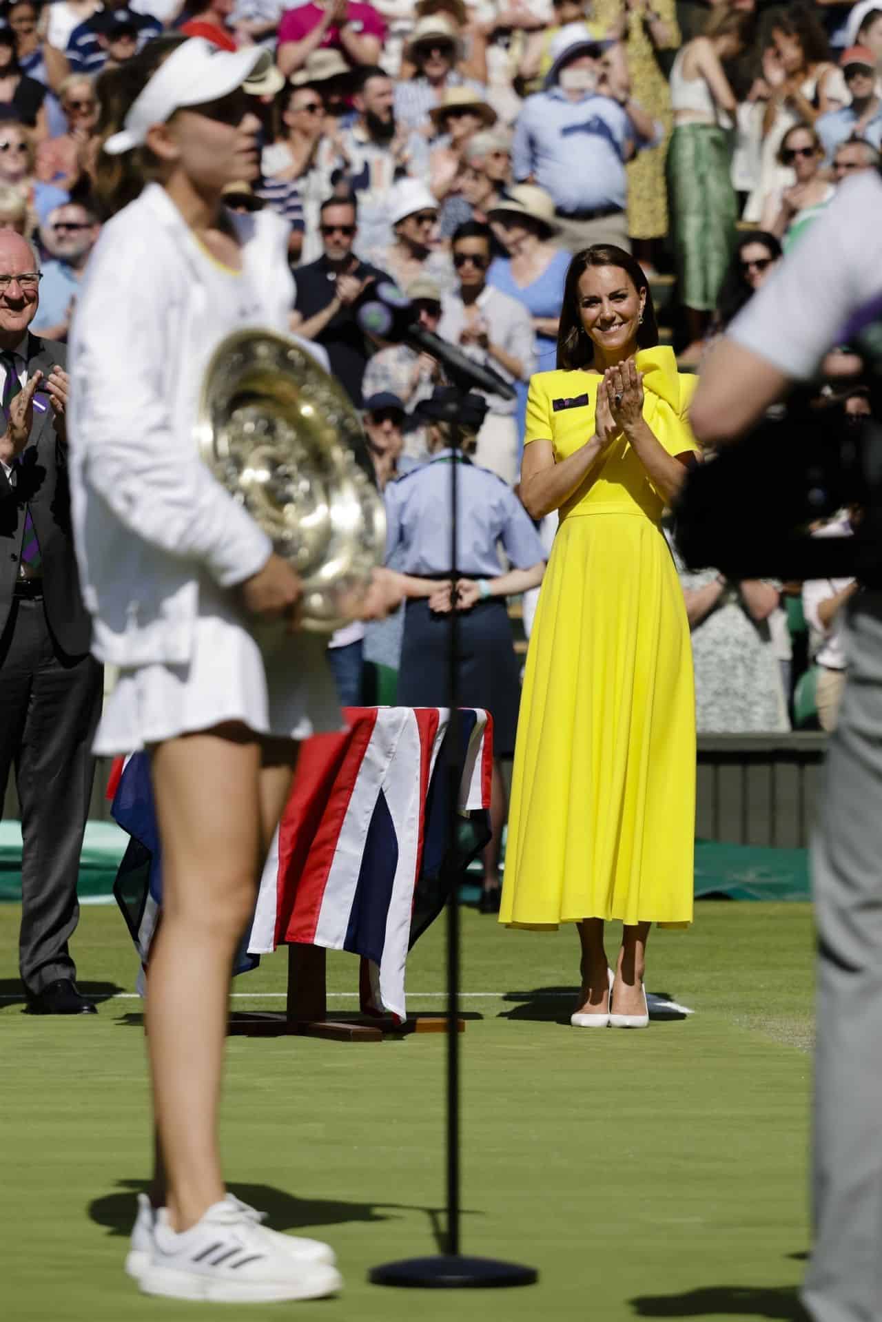 Kate Middleton Looks Amazing in Yellow Dress at the Wimbledon Women's Final