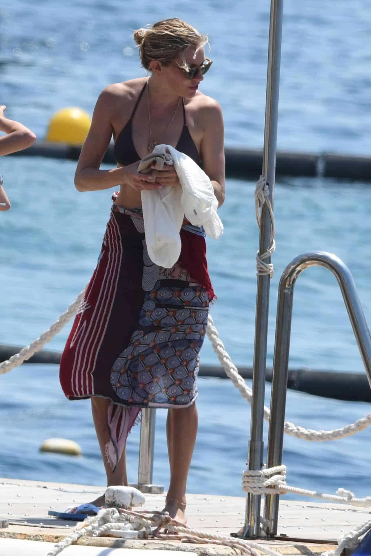 Sienna Miller Shows Off Her Incredible Body in a Brown Bikini in St Tropez