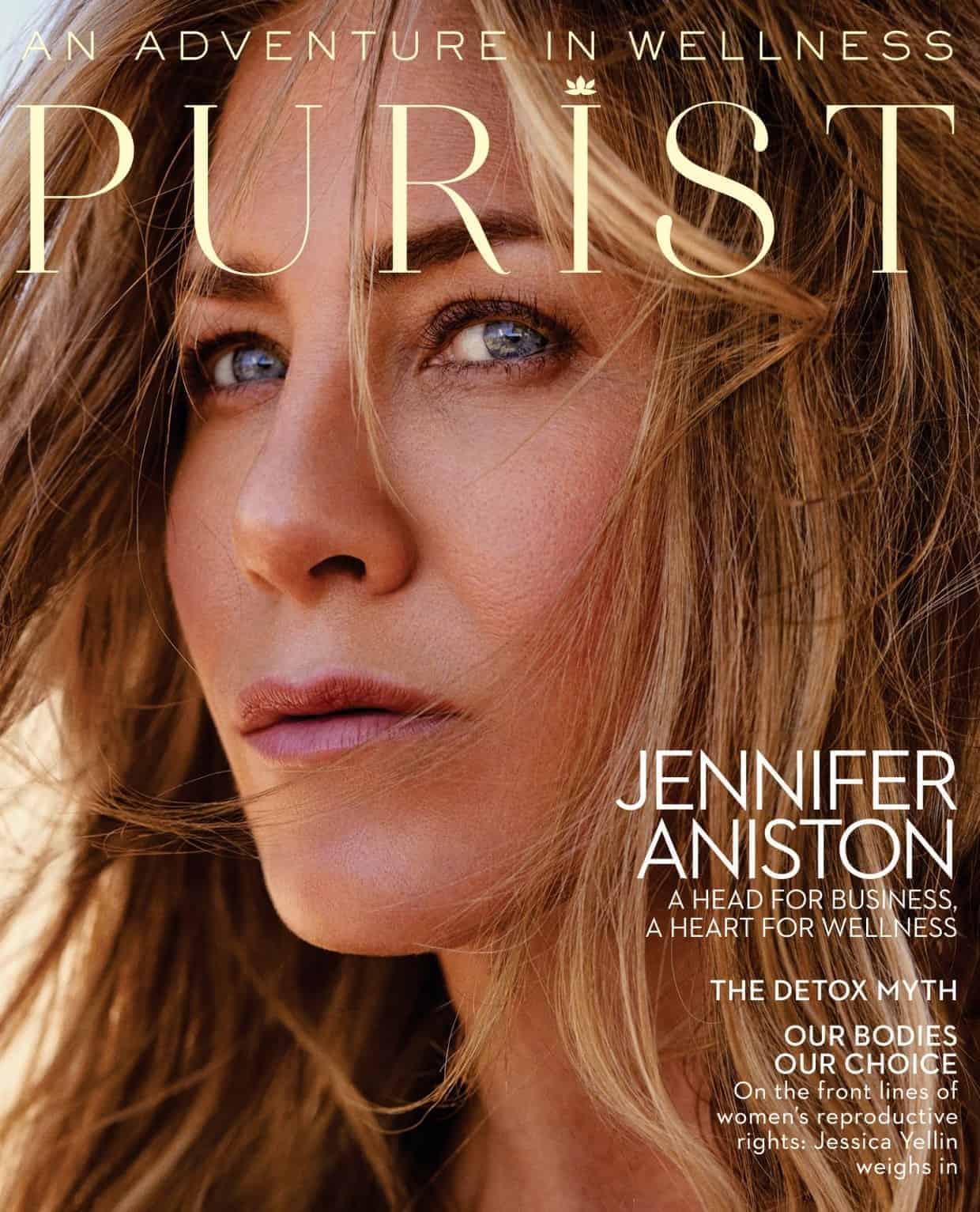 Jennifer Aniston Poses for Purist Magazine August/September 2022 Issue