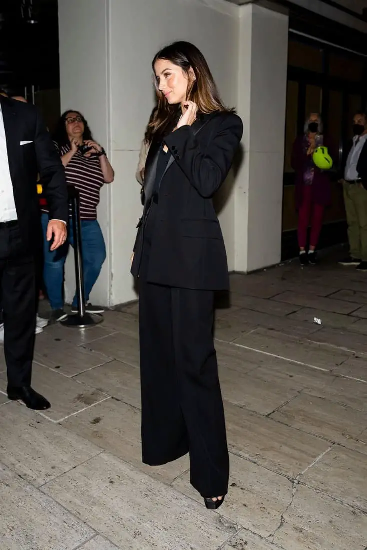 Ana de Armas Looks Chic in a Black Pantsuit at Netflix’s Blonde Screening