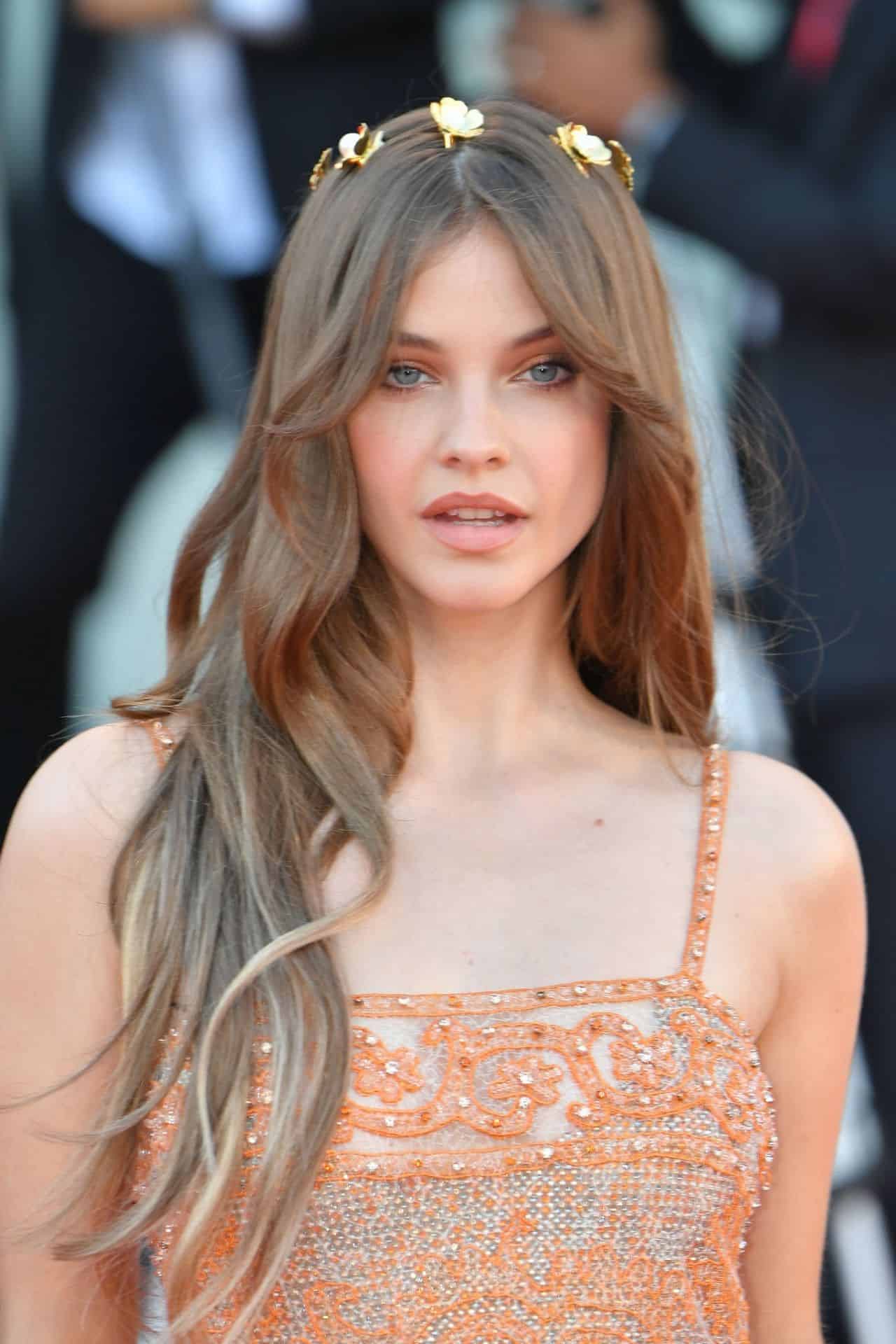 Barbara Palvin in a Lace Dress on the Bones and All Red Carpet in Venice