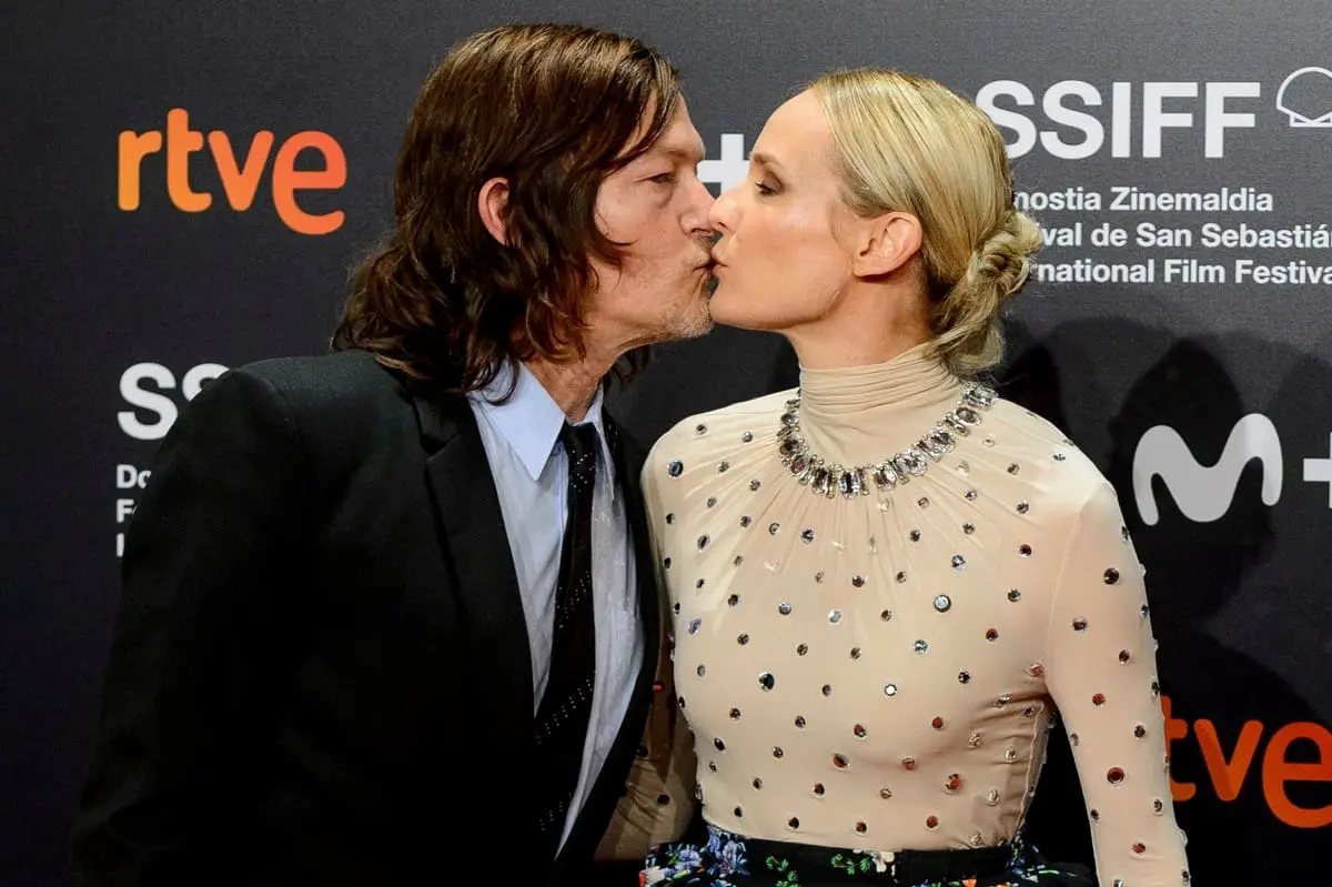 Diane Kruger and Norman Reedus at the Marlowe Premiere at the San Sebastian Film Festival