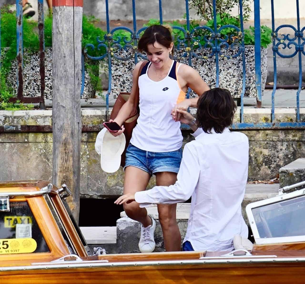 Emma Watson Looks Sporty as She Enjoys Venice with Brandon Green