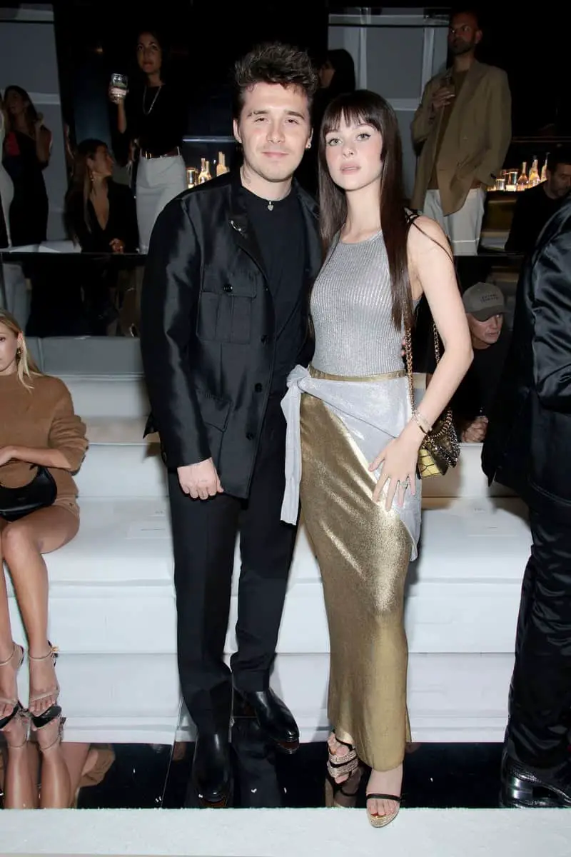 Nicola Peltz and Brooklyn Beckham at the Tom Ford Show During the 2022 NYFW