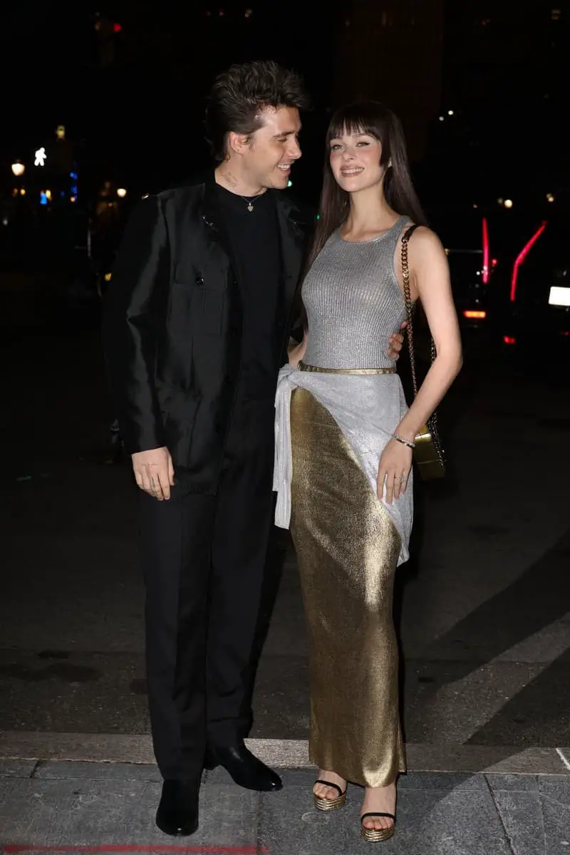 Nicola Peltz and Brooklyn Beckham at the Tom Ford Show During the 2022 NYFW