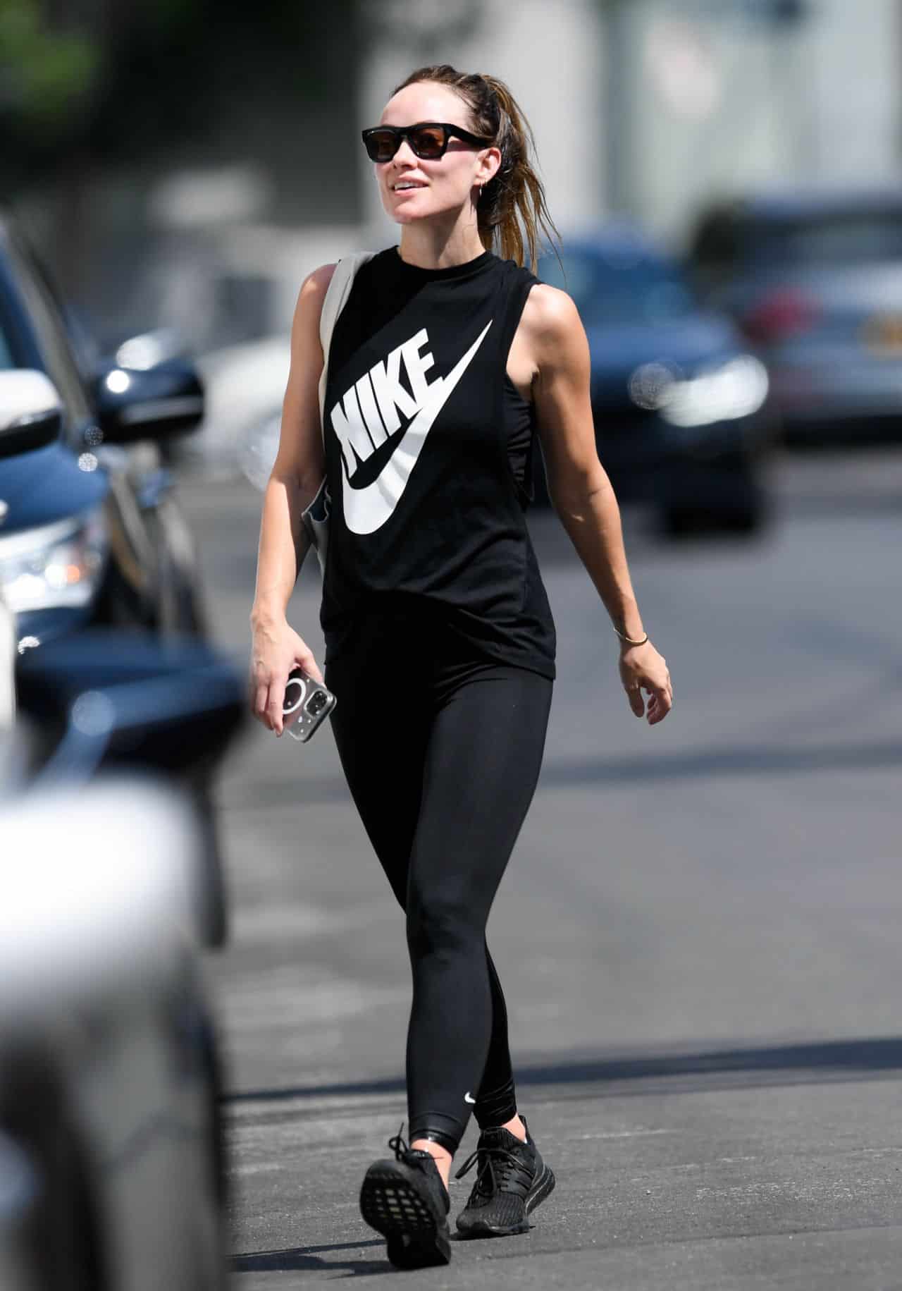 Olivia Wilde Rocked a Casual Sporty Look while Running Some Errands in LA