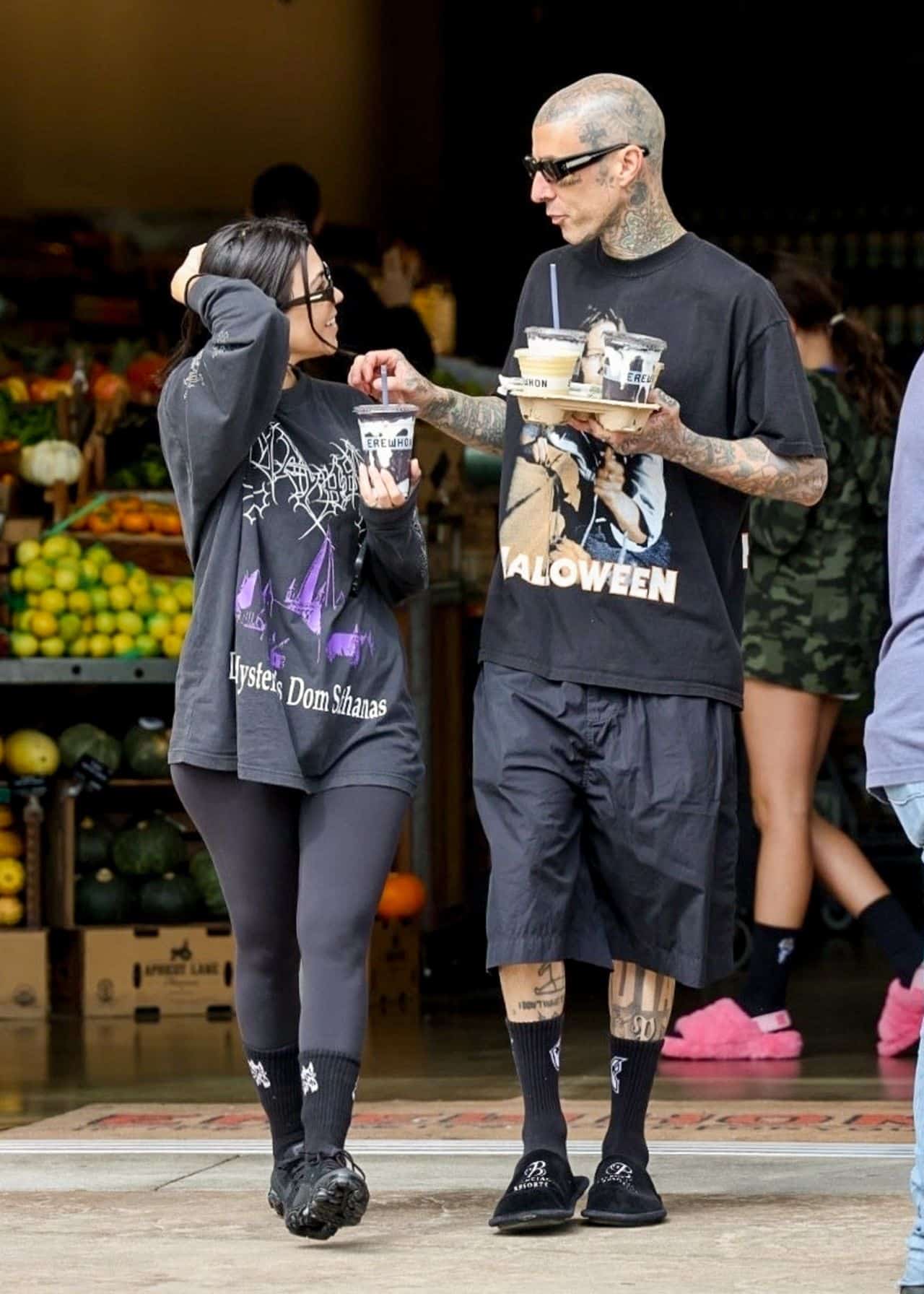 Kourtney Kardashian and Travis Barker Visited Erewhon Market to Grab her Poosh Potion Detox Smoothies