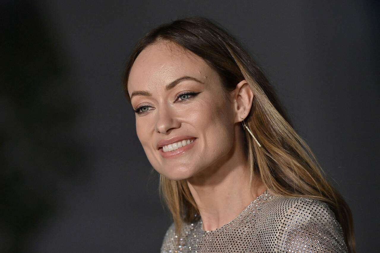Olivia Wilde in a Sheer Alexandre Vauthier Dress at the Academy Museum Gala in Los Angeles