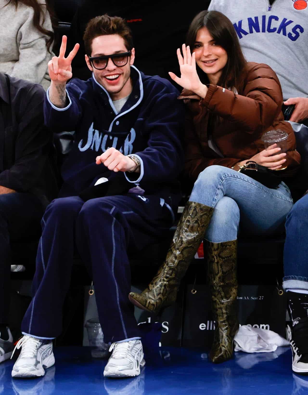 Emily Ratajkowski and Pete Revealed Their Romance at an NBA Game in NY