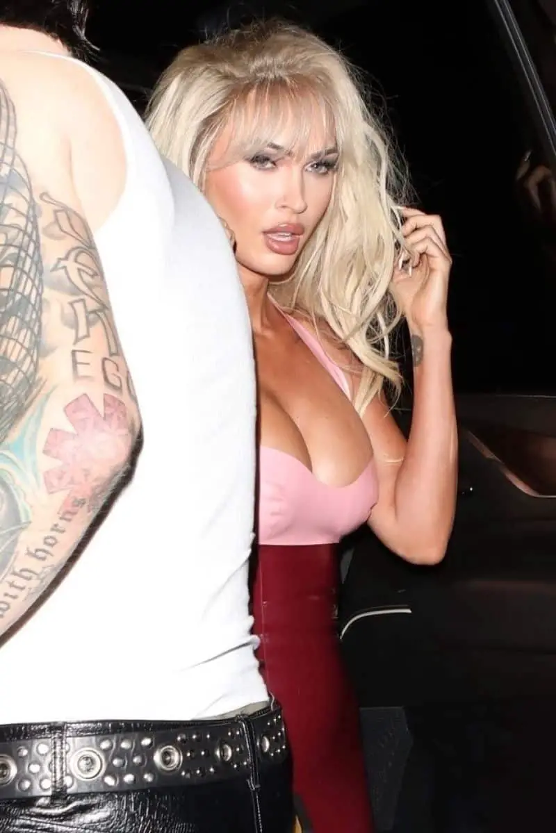 Megan Fox Dresses Up as Pamela Anderson at the Casamigos Halloween Party in Beverly Hills