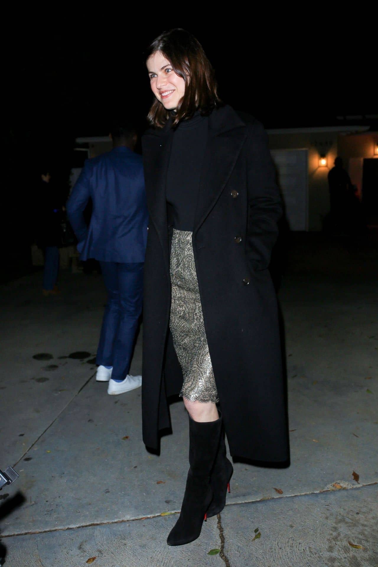 Alexandra Daddario Steals the Show at Jennifer Klein's Holiday Party