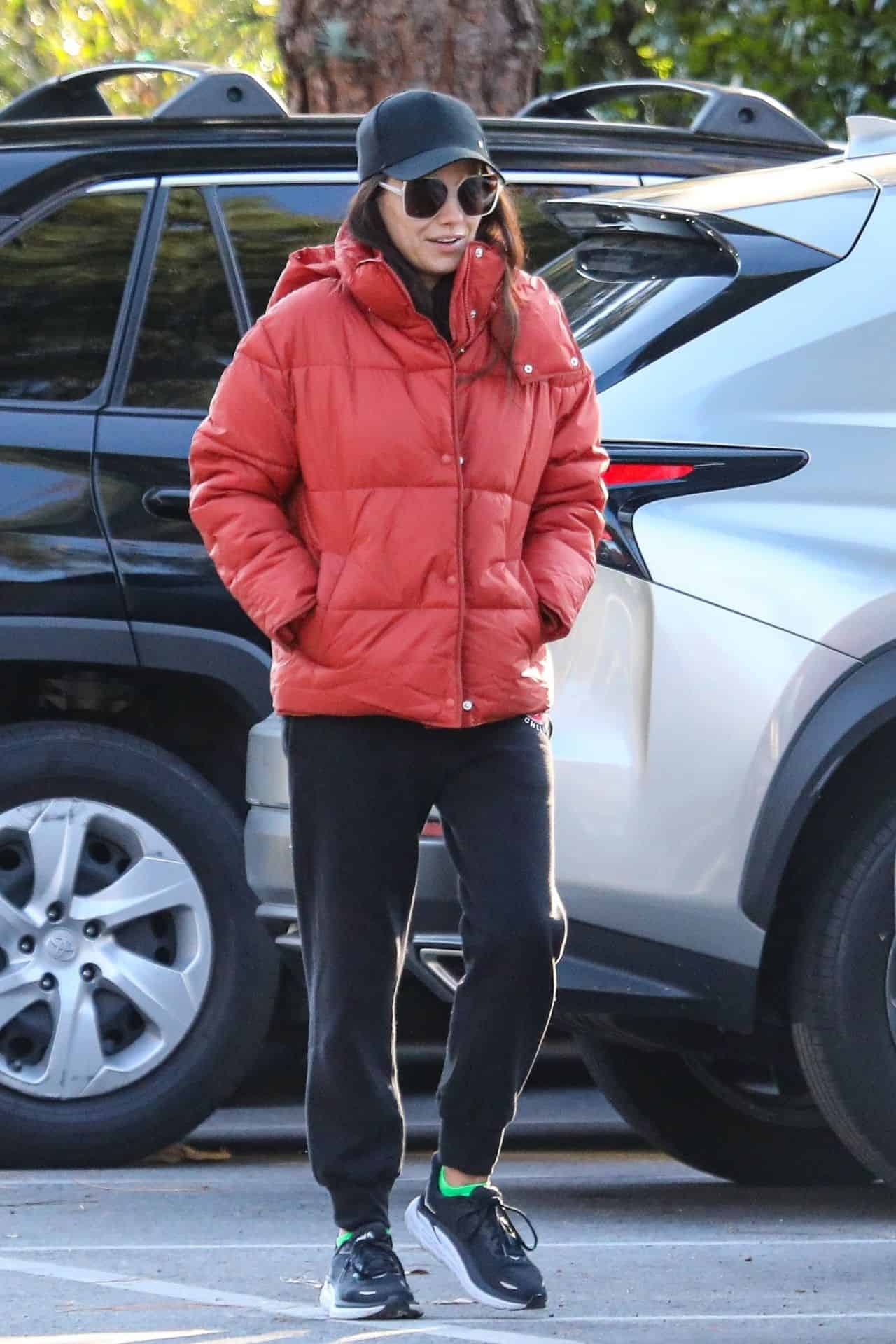 Mila Kunis Sports Chic Sweatpants for a Casual Day in Los Angeles