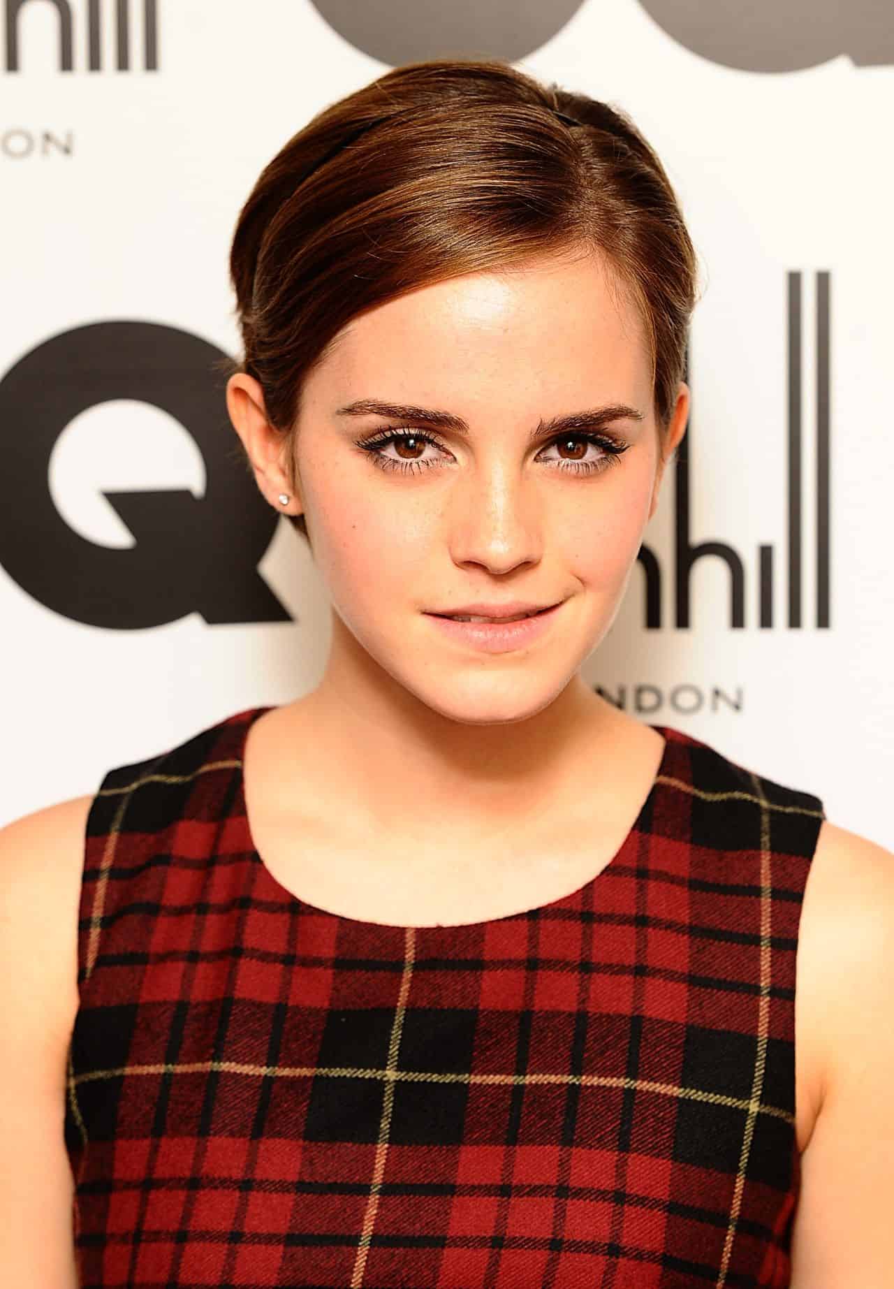 Emma Watson Looks Stunning in Plaid Dress at the GQ Men Of The Year Awards