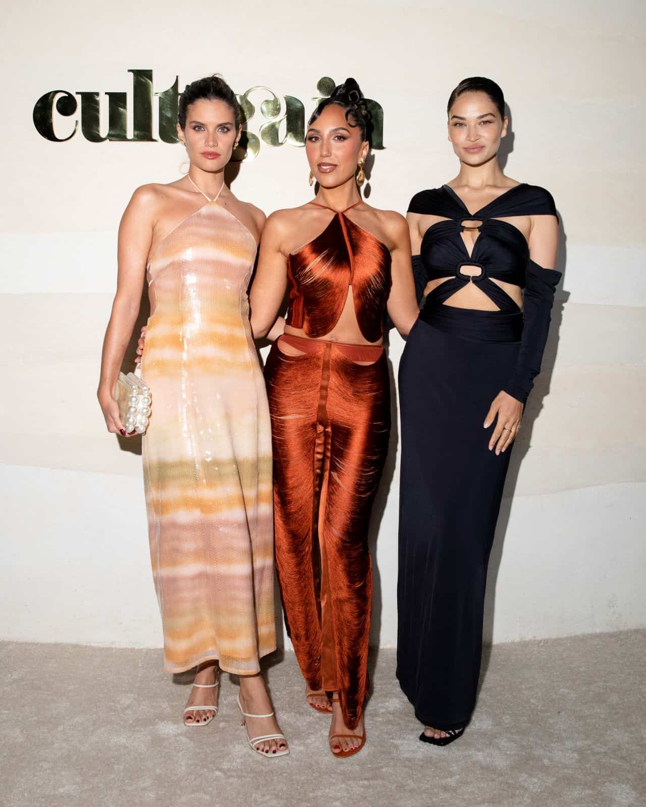 Sara Sampaio Dazzles in a Halter Dress at Cult Gaia's The Temple Opening