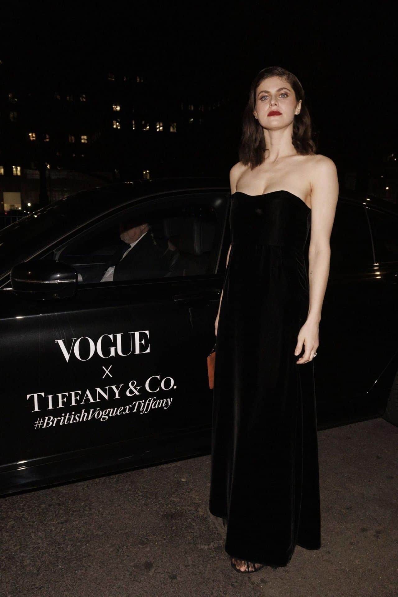 Alexandra Daddario at British Vogue and Tiffany & Co.'s Party in London