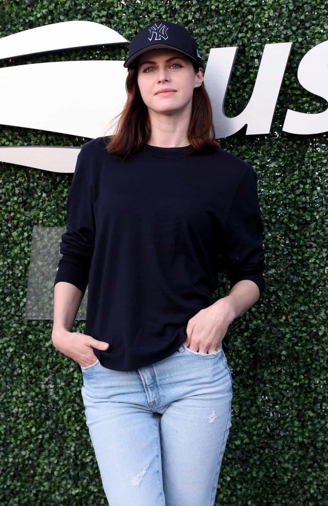 Alexandra Daddario Charms in Casual Look at US Open 2022 in NYC