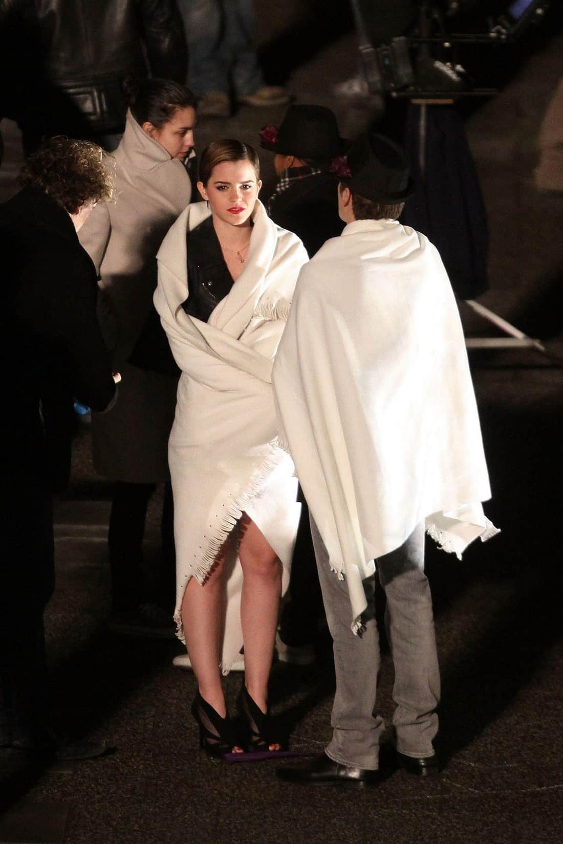 Emma Watson During a Lancome Ad Set in Paris Directed by Mario Testino