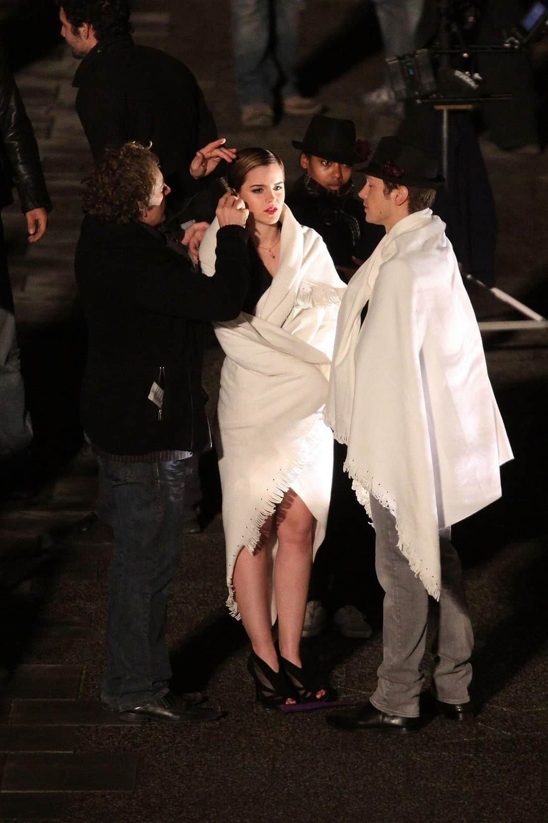 Emma Watson During a Lancome Ad Set in Paris Directed by Mario Testino