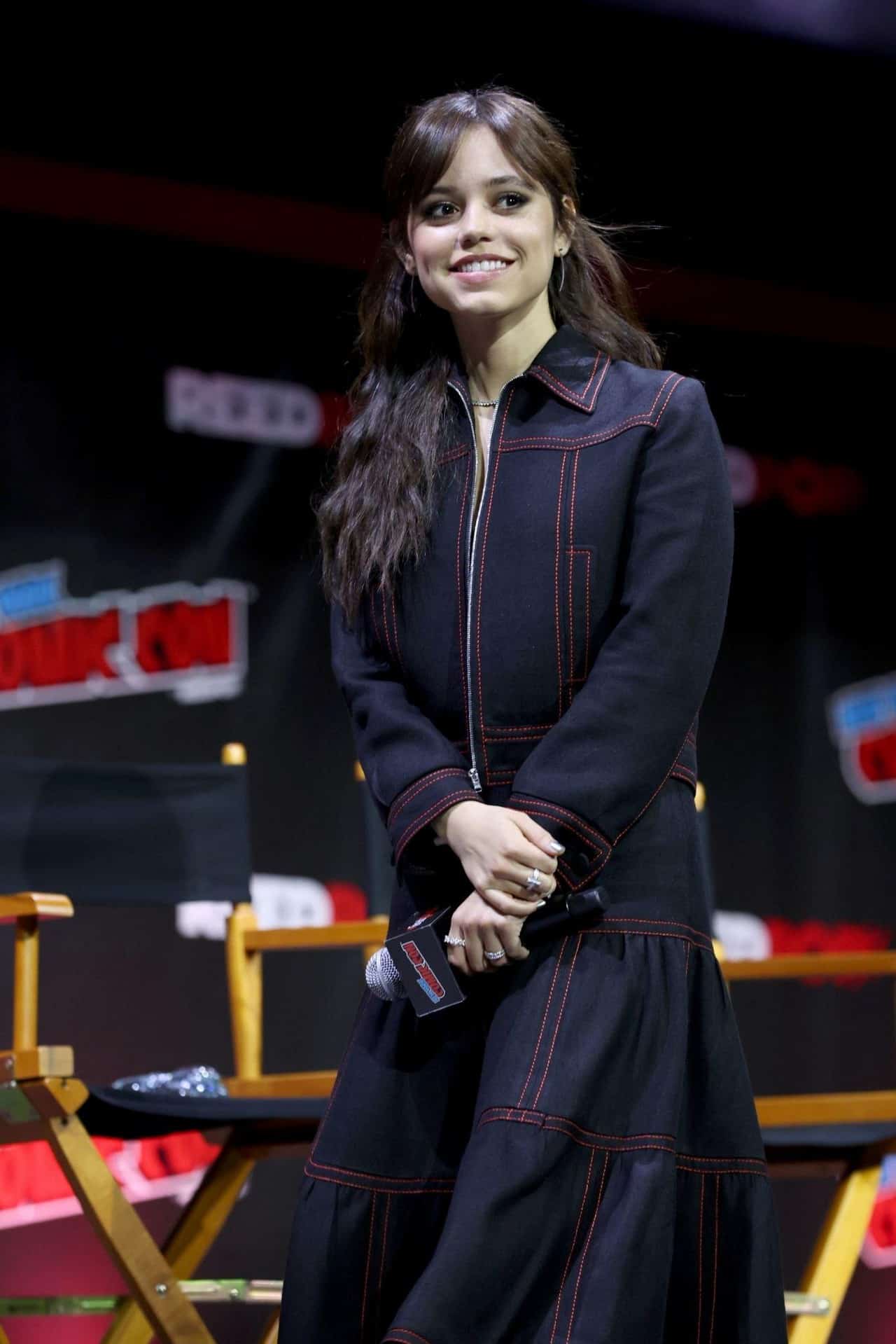 Jenna Ortega Attends a Panel Talk at 2022's New York Comic Con