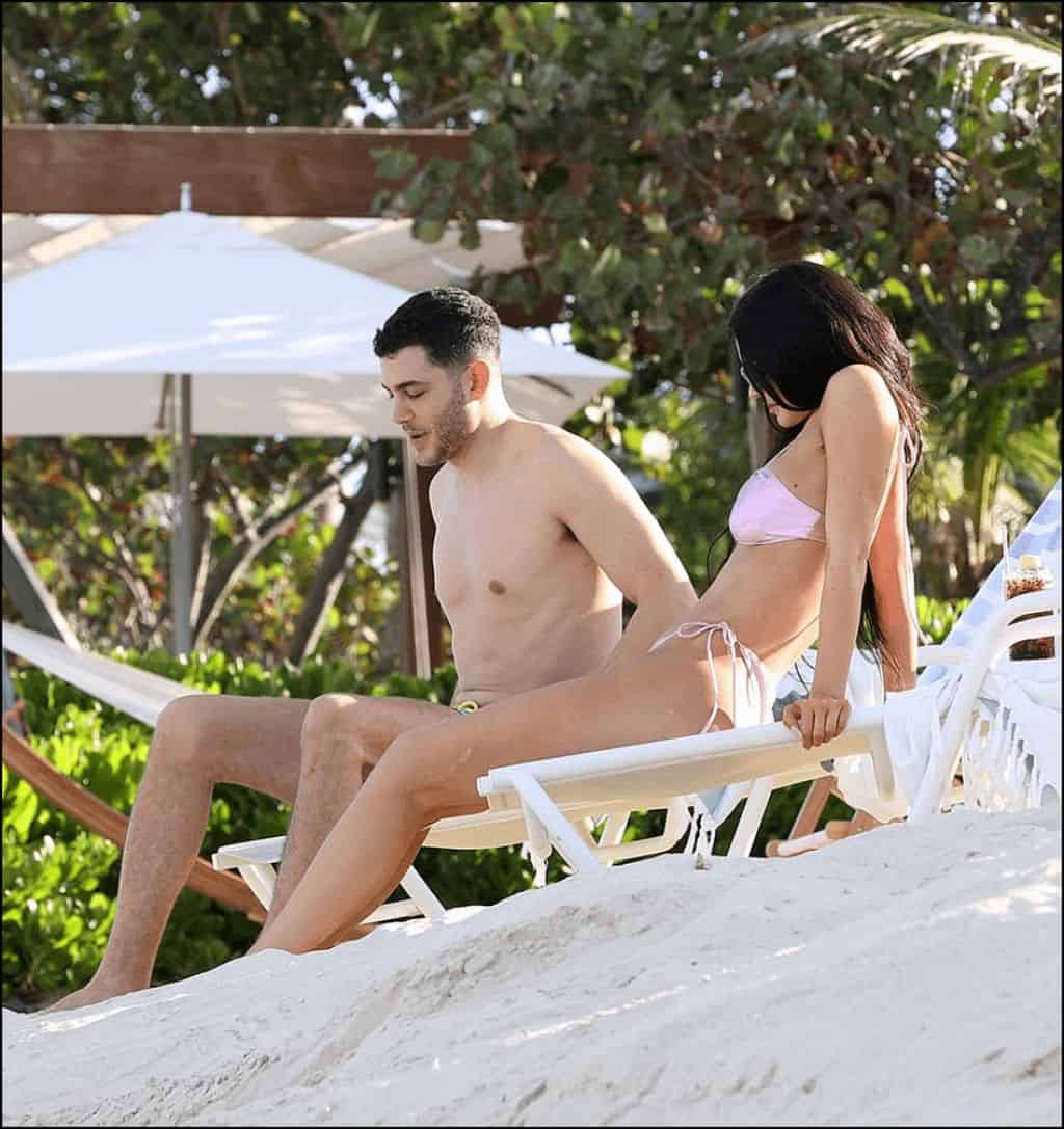 Kylie Jenner Spotted in a Pink Metallic Bikini on Turks and Caicos Vacation