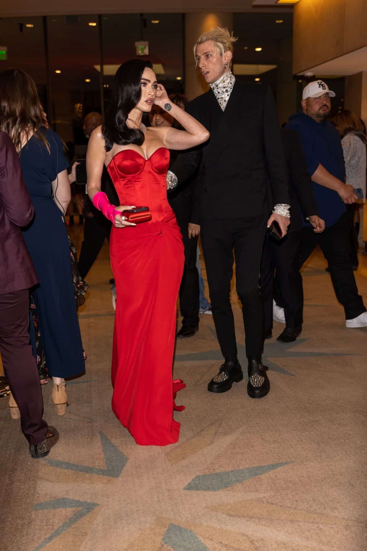 Megan Fox and MGK Make Red Carpet Appearance at Pre-GRAMMY Gala 2023