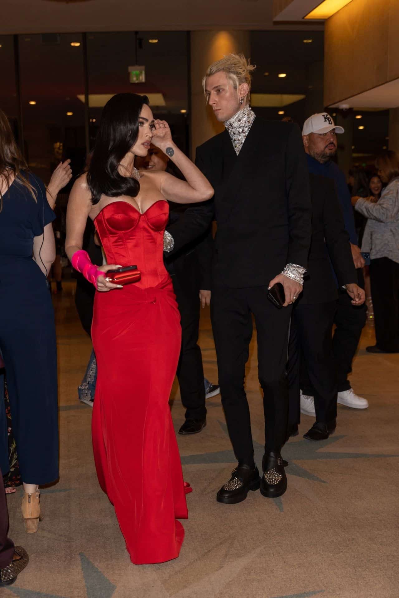 Megan Fox and MGK Make Red Carpet Appearance at Pre-GRAMMY Gala 2023