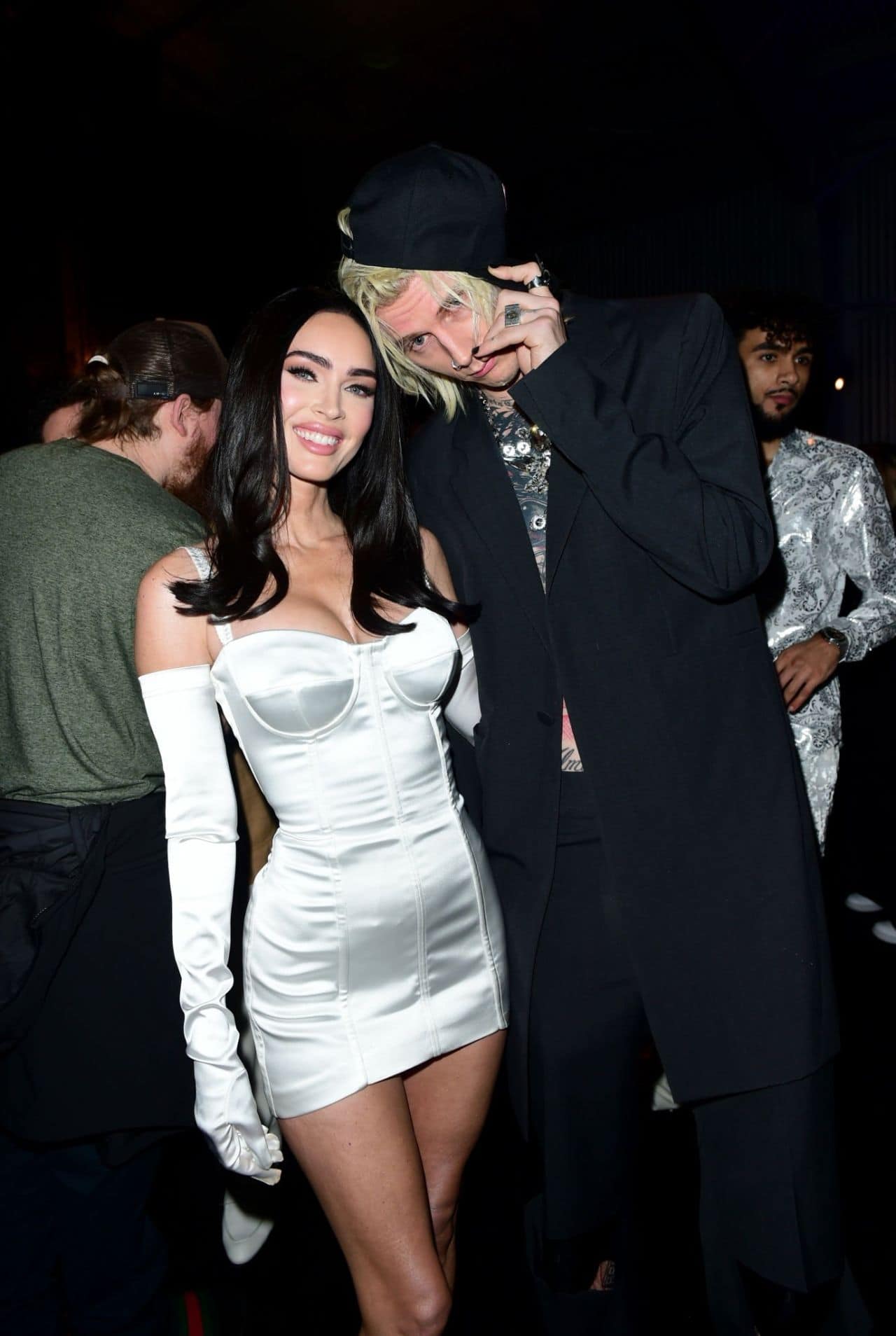 Megan Fox Changed Into a White Mini Dress for Universal's Grammy Afterparty