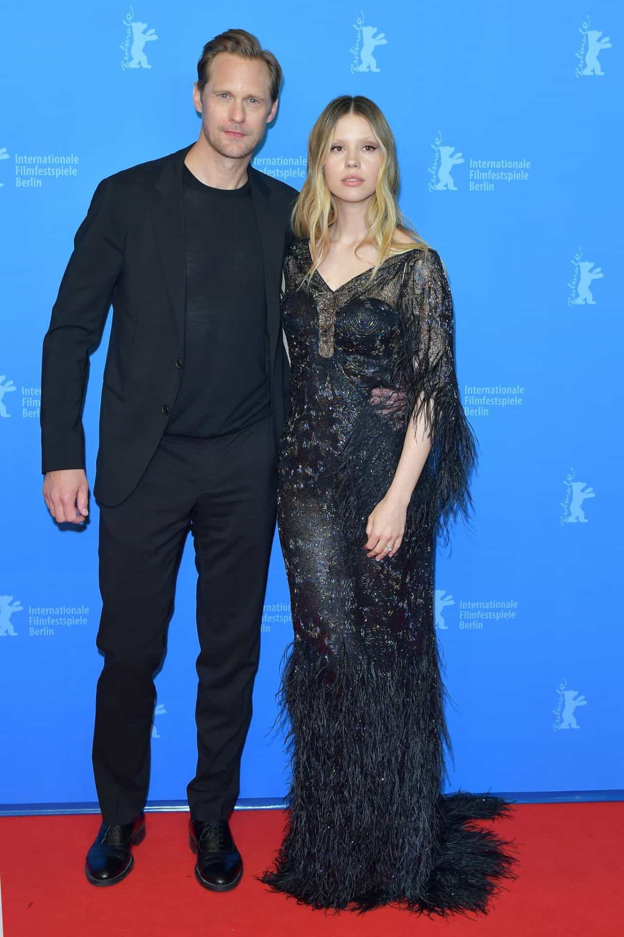 Mia Goth in Black Dress at "Infinity Pool" Premiere at 73rd Berlinale