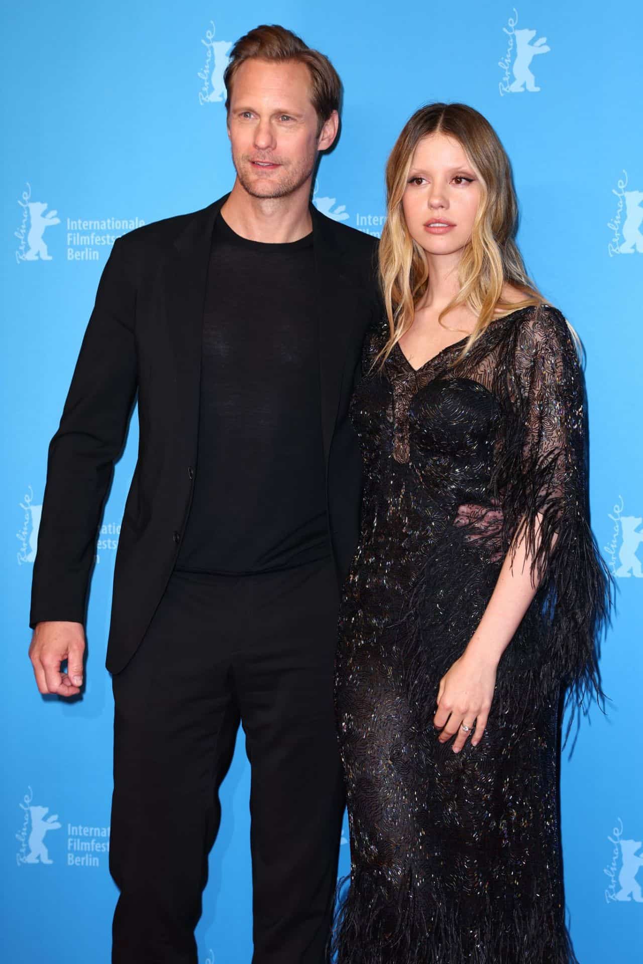 Mia Goth in Black Dress at "Infinity Pool" Premiere at 73rd Berlinale