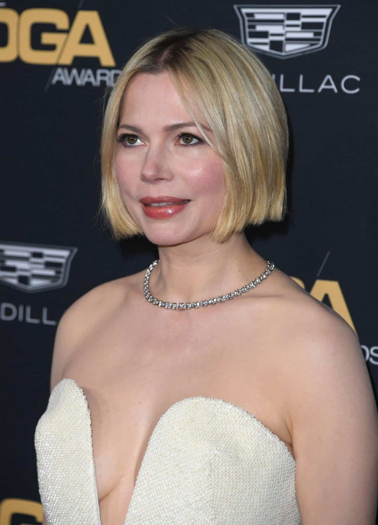 Michelle Williams Oozes Glamor in Cream Gown at 75th DGA Awards