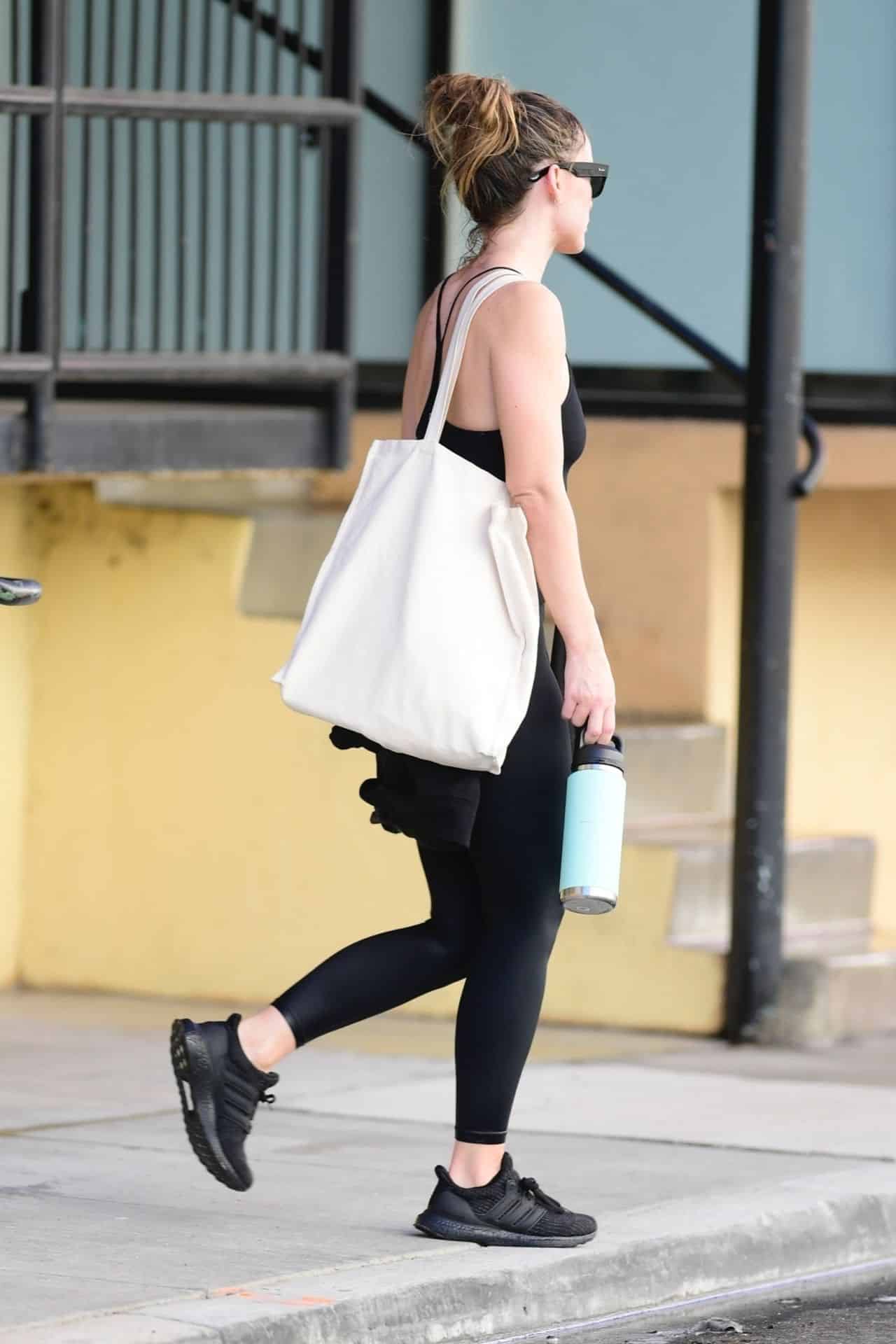 Olivia Wilde Spotted Leaving California Gym in All-Black Workout Ensemble